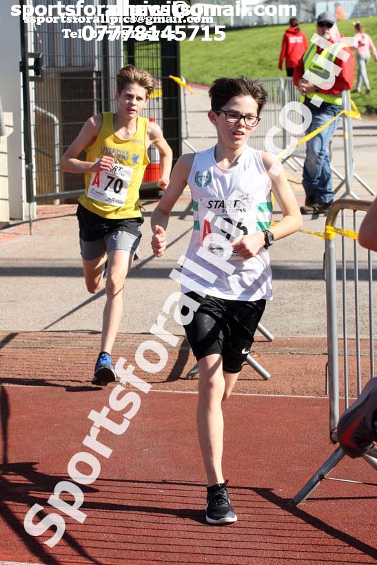 Boys under-15s  Northern 3 Stage Road Relay, SportsCity, Manchester. Photo: David T. Hewitson/Sports for All Pics